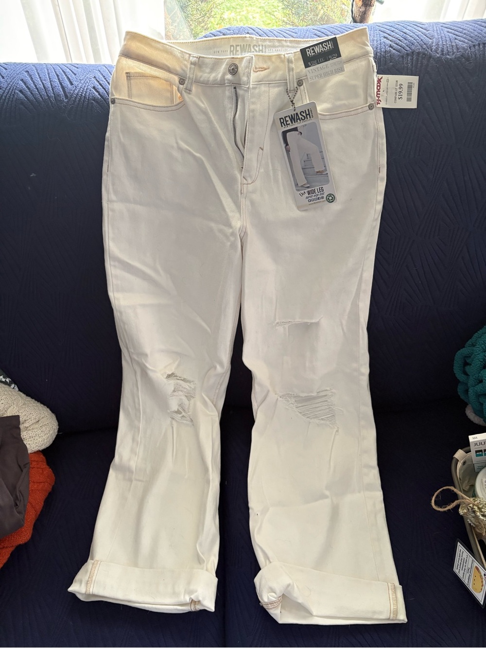 T.J.Maxx White Casual Pants